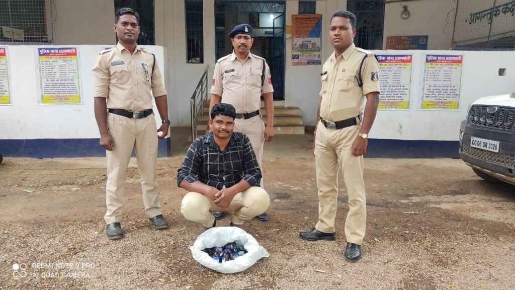 2.2 लीटर अवैध कफ सिरप के साथ एक आरोपी गिरफ्तार