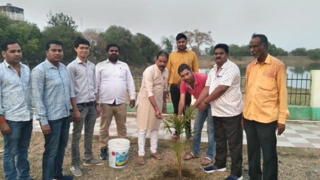 नगर पालिका सरायपाली द्वारा आजादी का अमृत महोत्सव के उपलक्ष्य में वृक्षारोपण कार्य