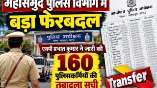 महासमुंद पुलिस अधीक्षक कार्यालय और तबादले की सूची को दर्शाता थंबनेल